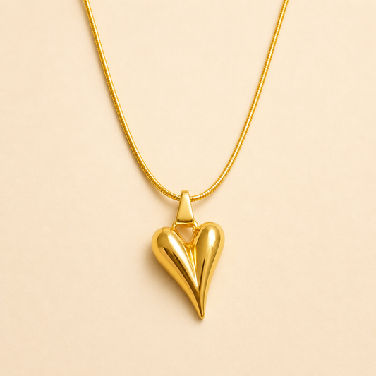 18k Gold Plated Heart-shaped Necklace