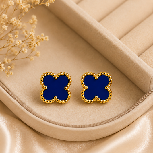 Blue Clover Anti Tarnish Earring