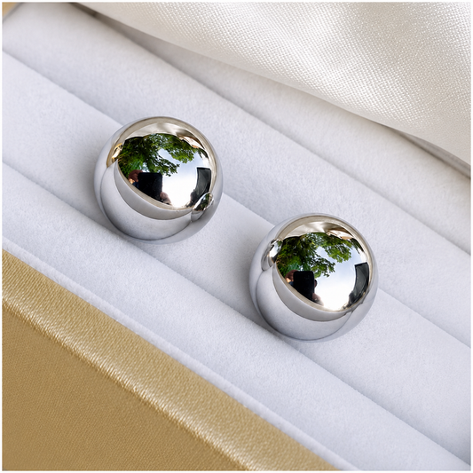 Anti Tarnish Stainless Steel Mirror Finish Statement Earrings