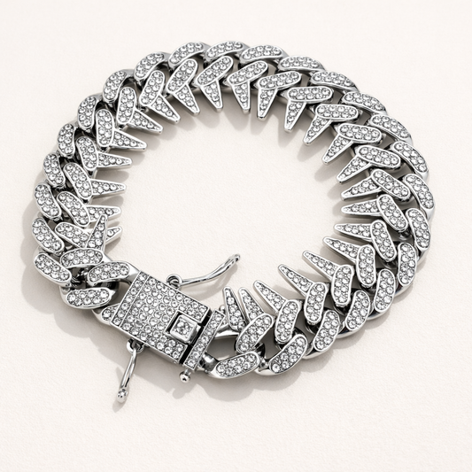 Men - Silver Titan Ice Bracelet