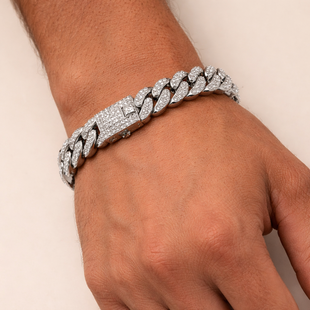 Men - Silver Titan Ice Bracelet 