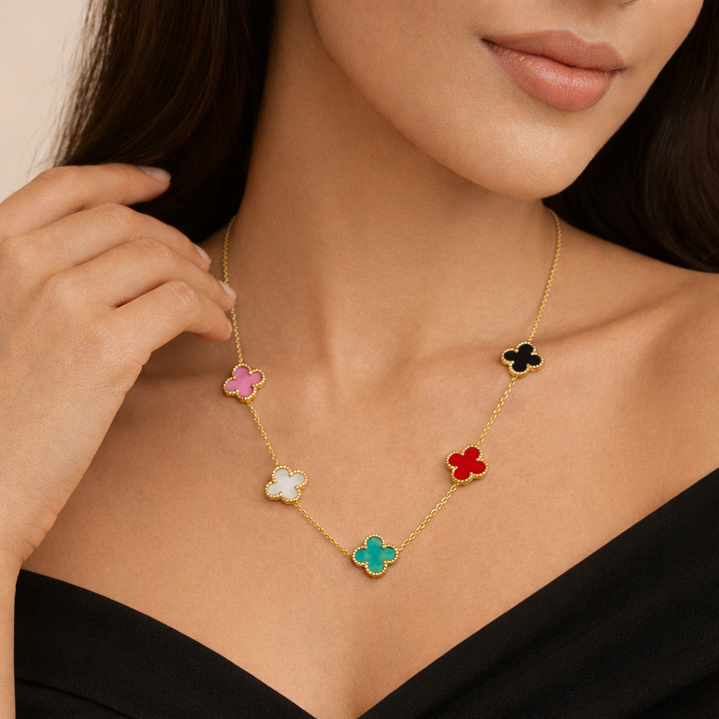 Vivid Clover Anti Tarnish Necklace