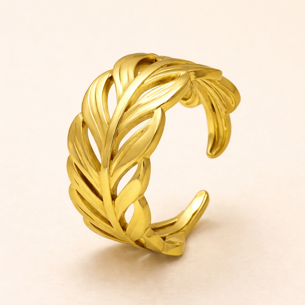 18K Gold Plated Luxe Braid Ring