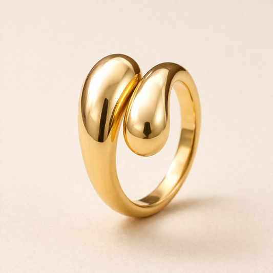 18k Gold Plated Ola Ring