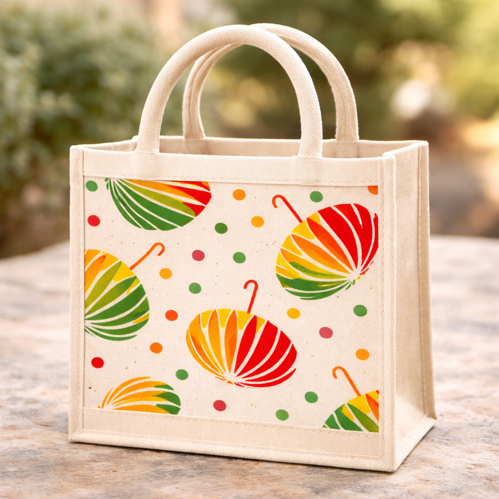 Rainleaf Jute Tote Bag