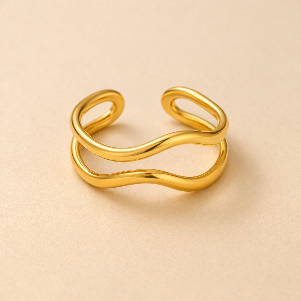 18k Gold Plated Modern Muse Ring