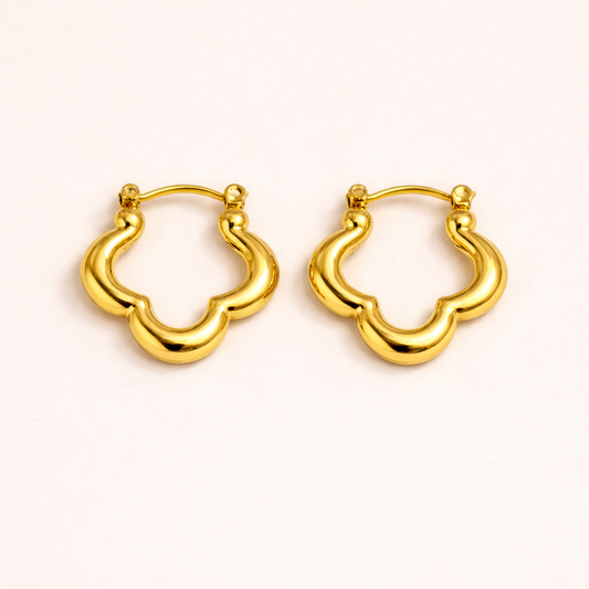 18k Gold Plated Tarnish Korean Anti Tarnish Hoop Earring