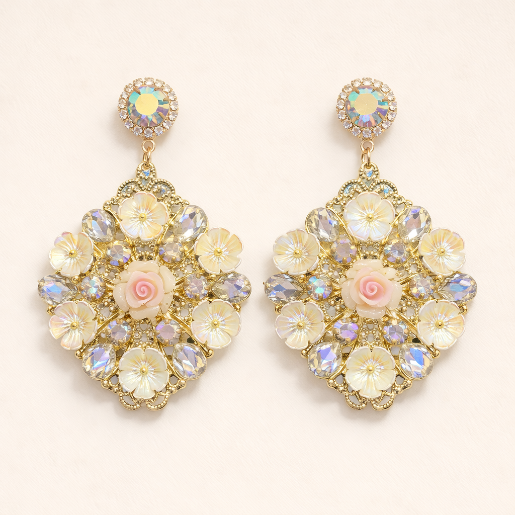 Moonflower Drops Turkish Earring
