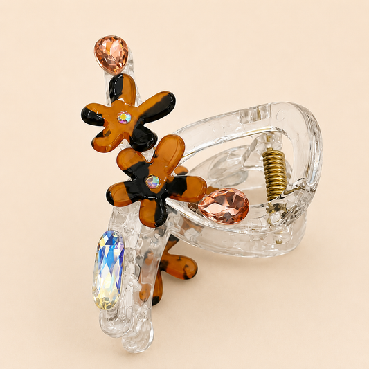 Daisy Luxe Crystal Claw Clip