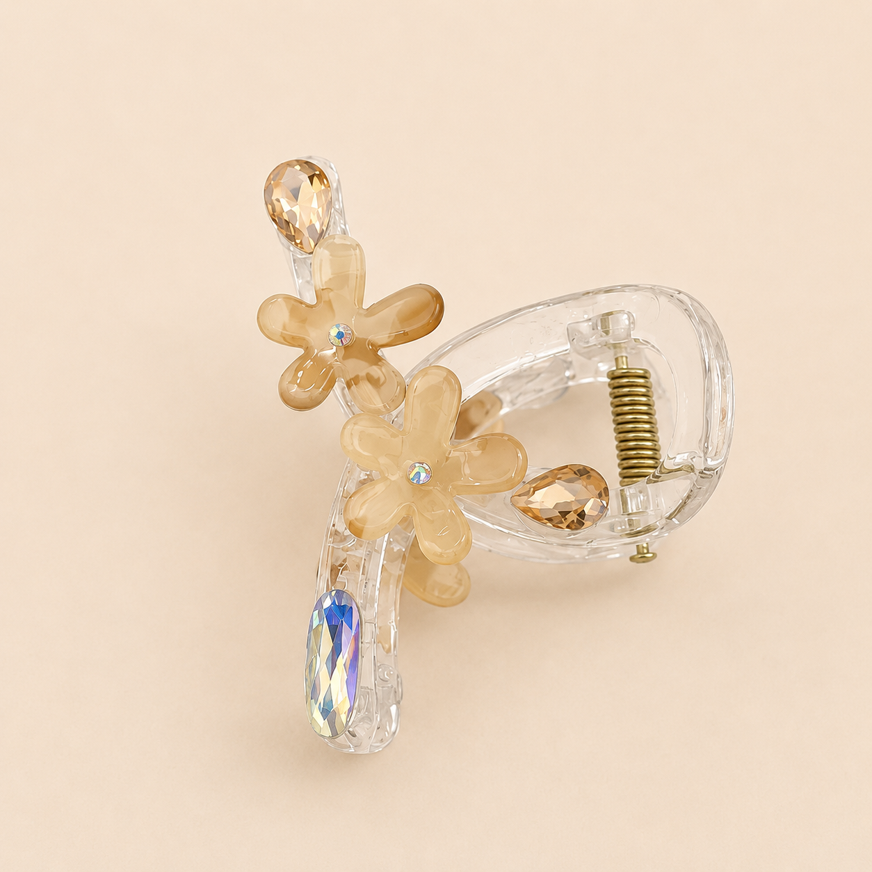 Daisy Luxe Crystal Claw Clip