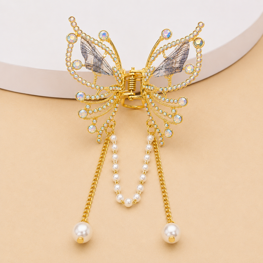 Crystal Butterfly Luxe Clip