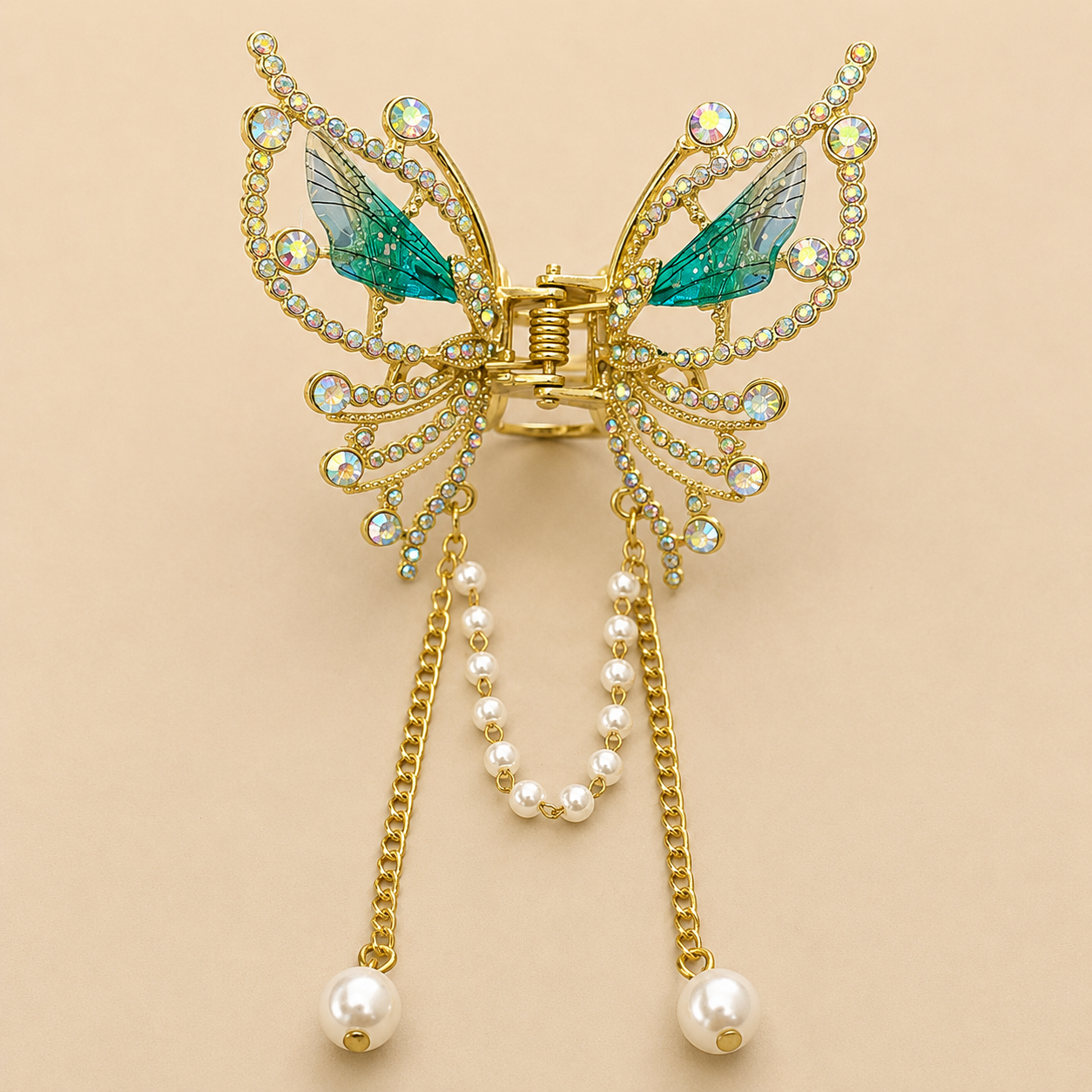 Crystal Butterfly Luxe Clip