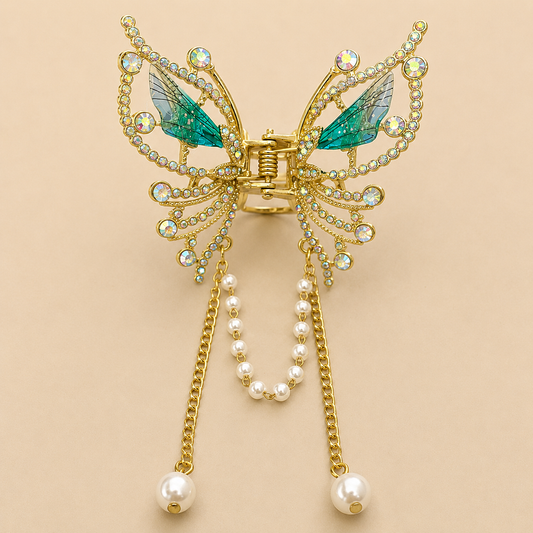Crystal Butterfly Luxe Clip