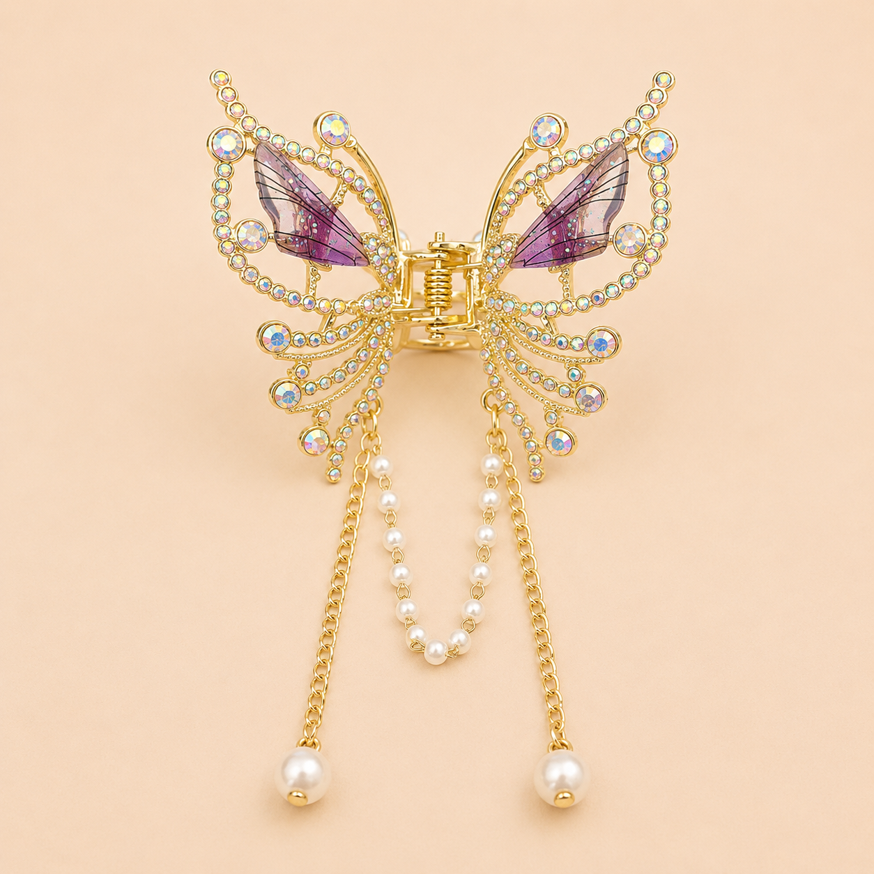 Crystal Butterfly Luxe Clip