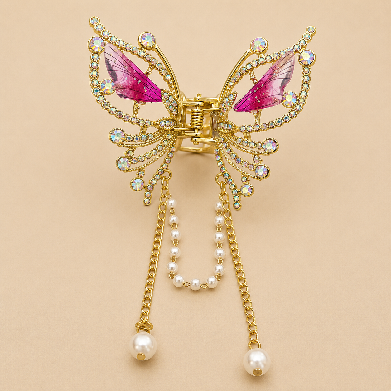 Crystal Butterfly Luxe Clip