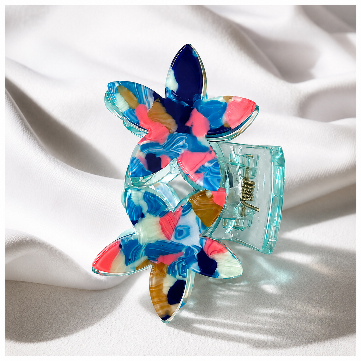 Floral Marble Hair Clutcher