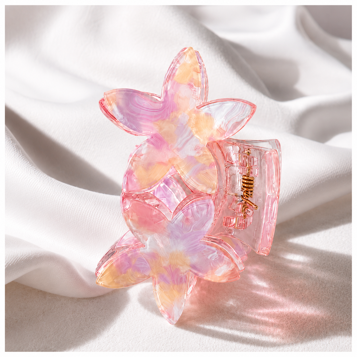 Floral Marble Hair Clutcher