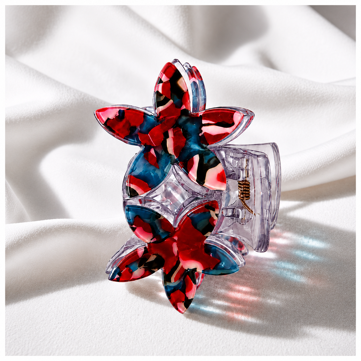Floral Marble Hair Clutcher