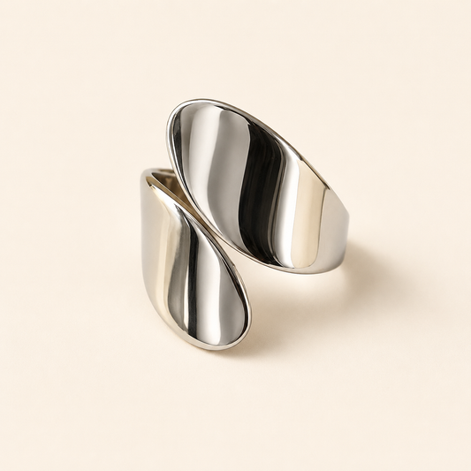 Silver Plated Sleek Curve Adjustable