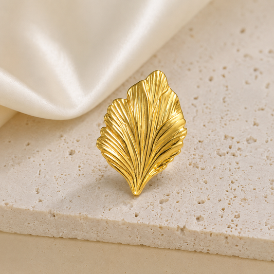 18K Gold Plated Elegant Petal Waterproof Ring