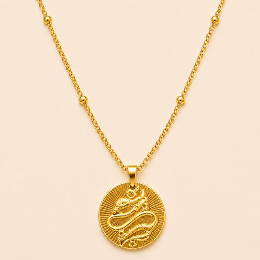 18K Gold Plated Fisch-Zodiac Kette Necklace