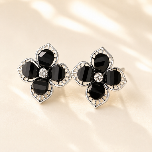 Fashion Rhinestones Flower Earring