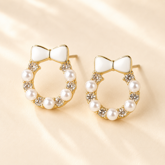 Fashion Gold Plated Stud Korean Earrings