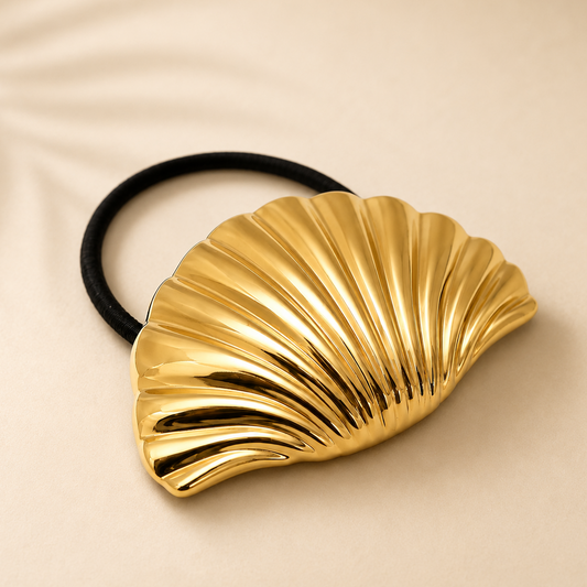 Golden Wave Pony Cuff Hair Tie