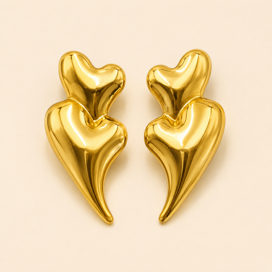 Fashion Long Heart-shaped Earrings for Women