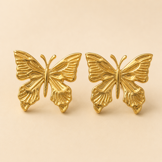 Trendy Butterfly Stud Earrings Women