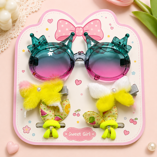 Pinky Bow Fashion Set