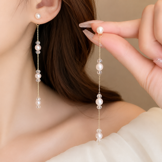 Delicate Pearl Earrings