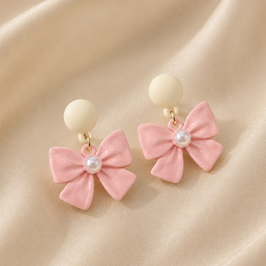 Heart Shaped Drop Earrings