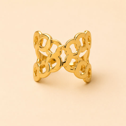 18K Gold Plated Waterproof Statement