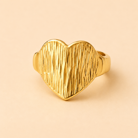 18K Gold Plated Forever Heart Ring