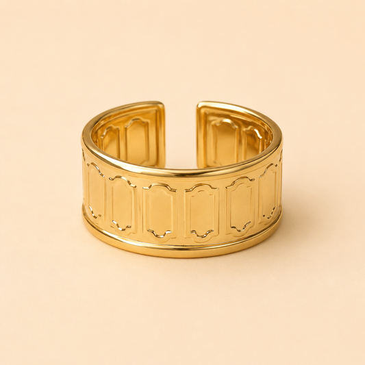 18K Gold Plated Waterproof Monarch Ring