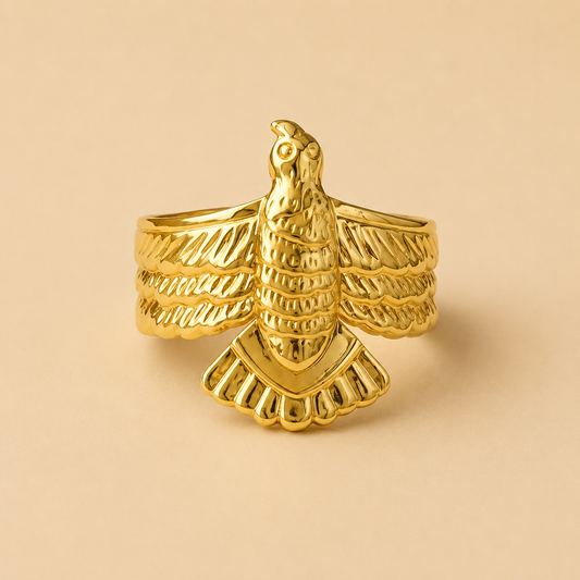 18K Gold Plated Majestic Bird Ring