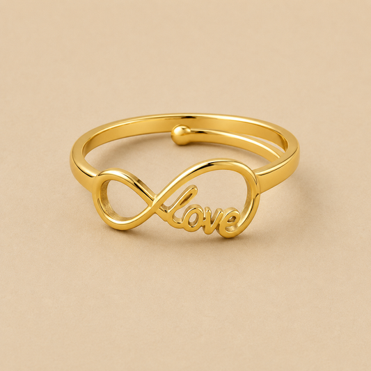 Men - 18K Gold Plated Daily Wear Love Band Ring