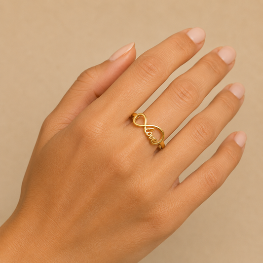 Men - 18K Gold Plated Daily Wear Love Band Ring