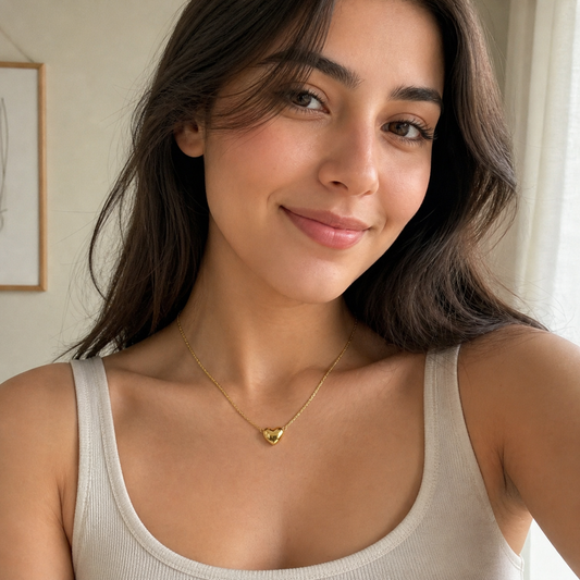18k Gold Plated Sweetheart Shine Necklace