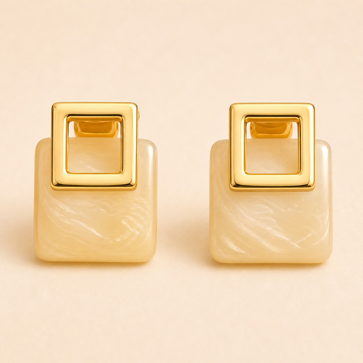 Luxe Square Aura Earrings