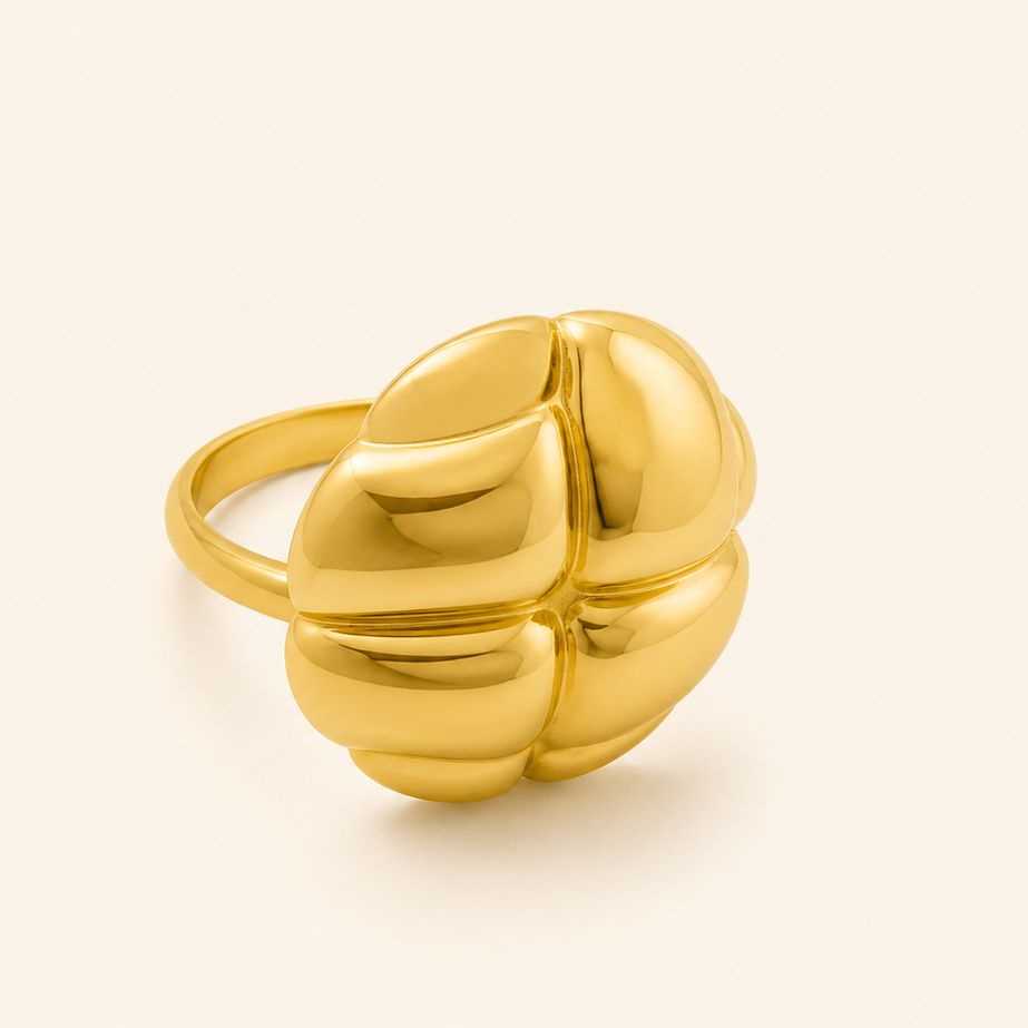 18K Gold Plated Petal Ring