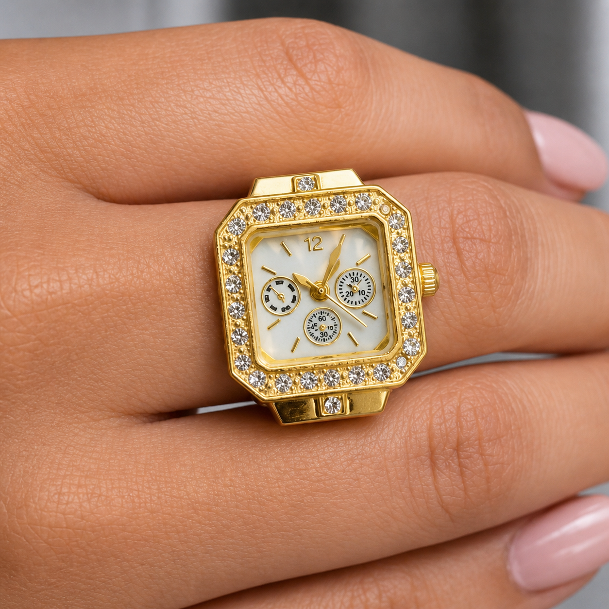 Royal Diamond Ring Watch