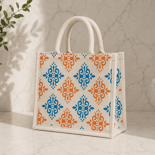 Azure Bloom Tote