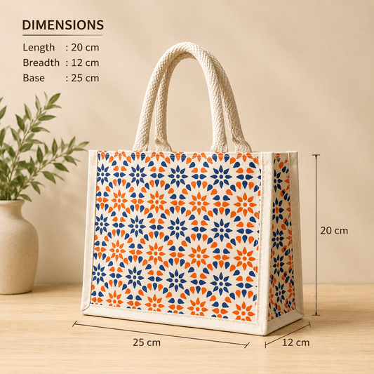 Tangerine Tile Tote Bag