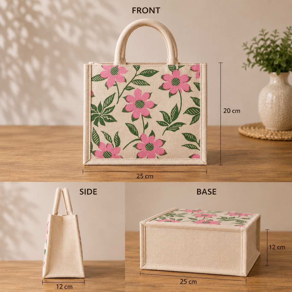 Floral Bloom Carry Tote Bag