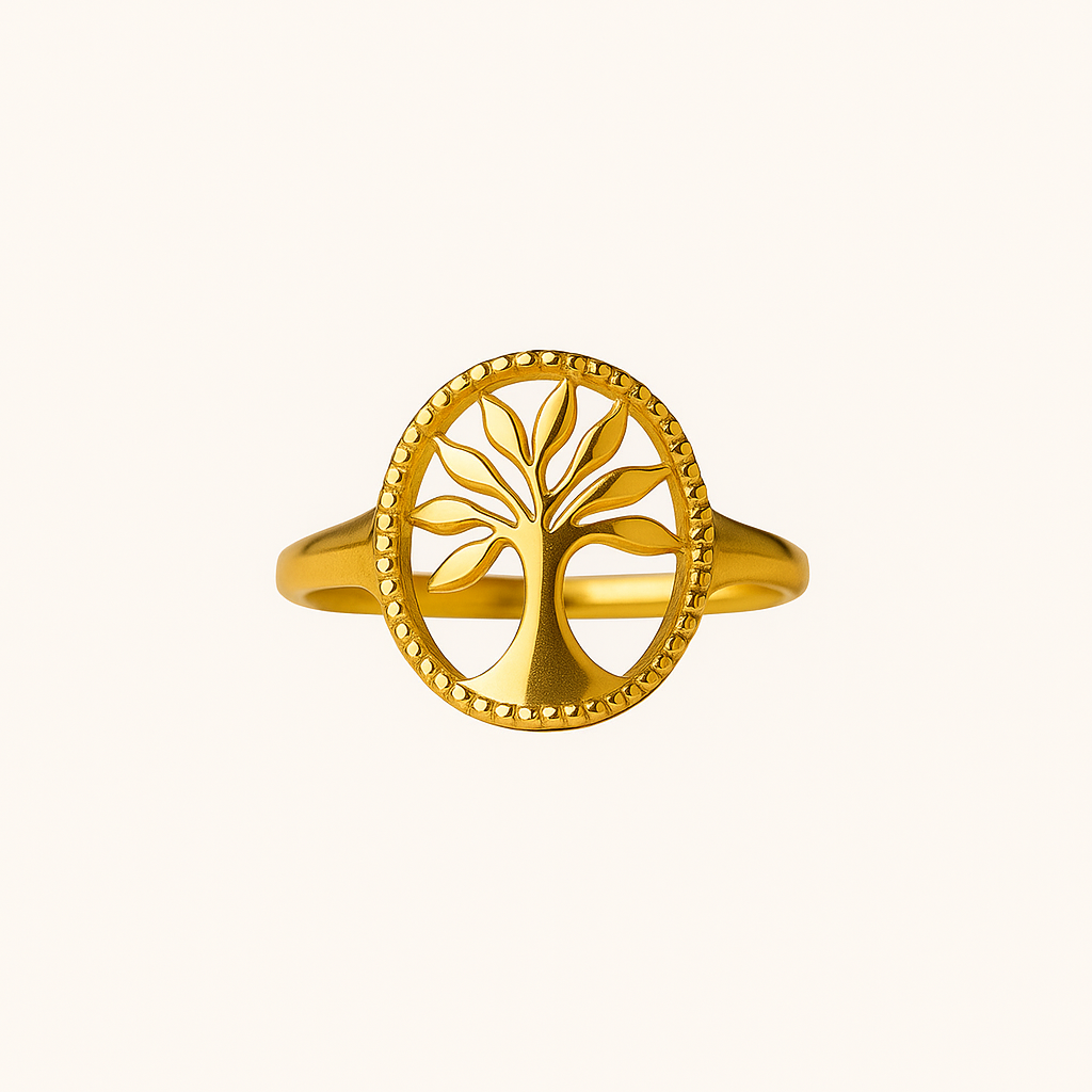 18k Gold plated Circle of Life Ring
