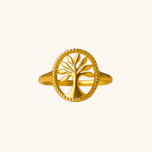 18k Gold plated Circle of Life Ring