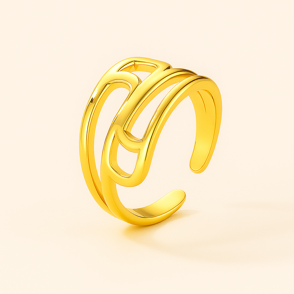 18K Gold Plated Minimalist Ring