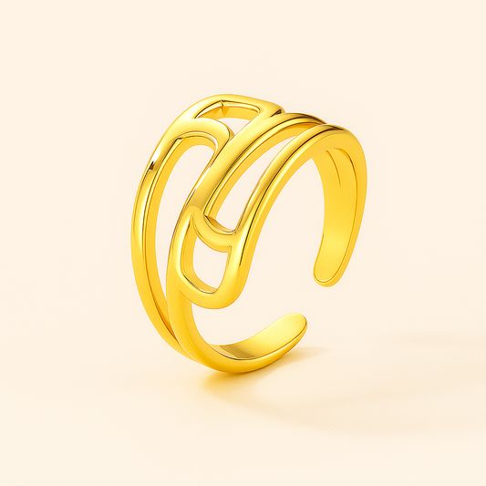 18K Gold Plated Minimalist Ring